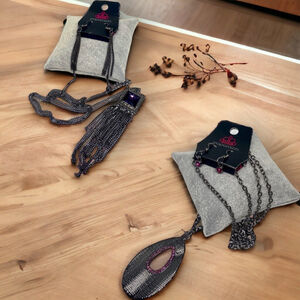 Paparazzi Lot Purple Fashion Necklace & Earring Sets